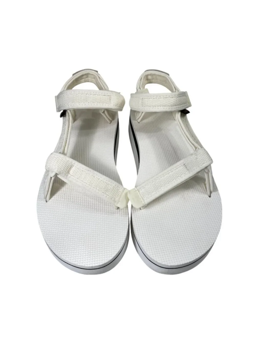 Teva Flatform Universal Mesh Sandals 10 Bright White Casual Summer Beach Resort